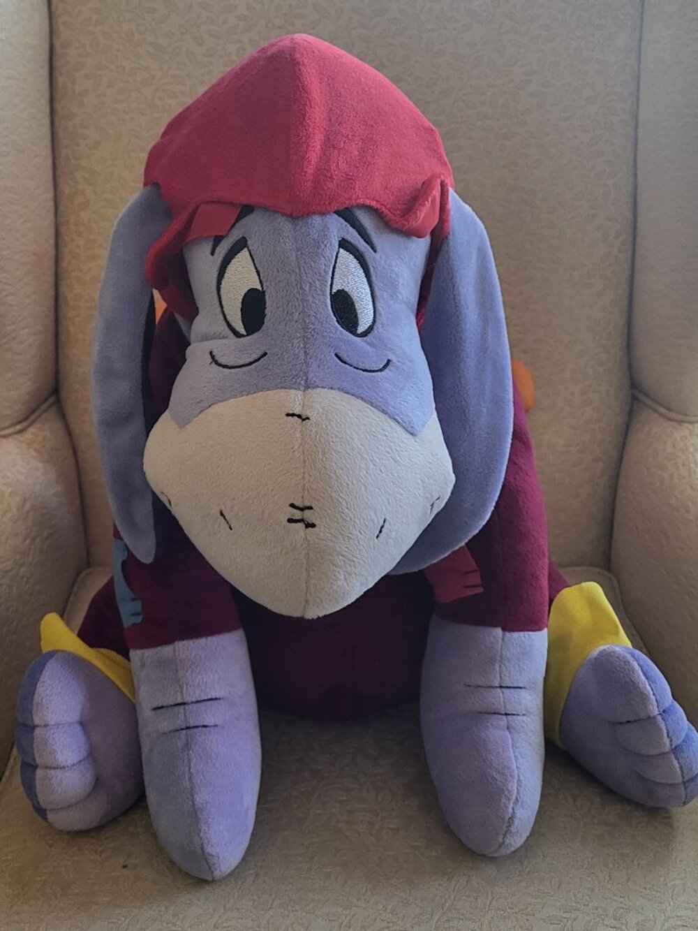 Jumbo Eeyore 21" Turkey Harvest Greeter Thanksgiving Plush Winnie Pooh